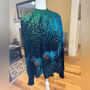 Akris Punto 100% Silk Blouse | Designer Luxury Top | Career Chic Minimalist